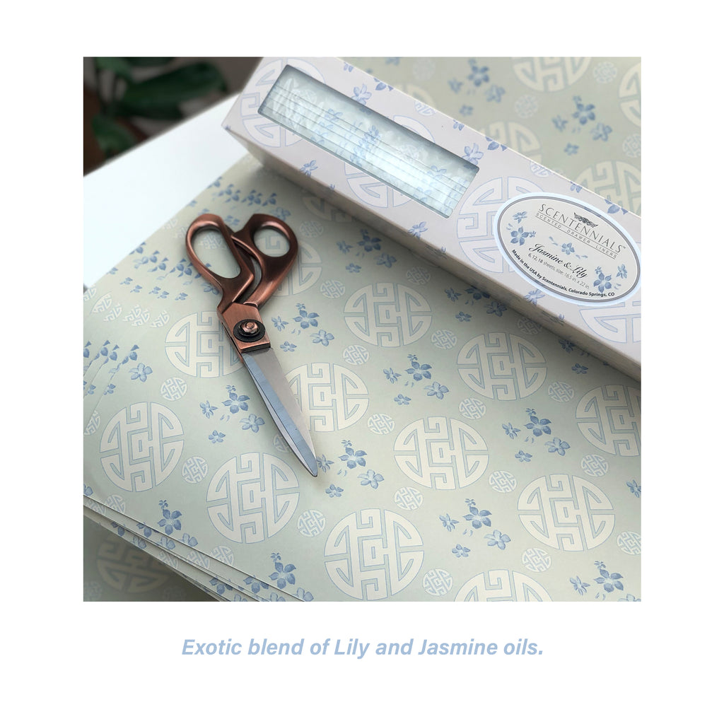 Jasmine & Lily Scented Drawer Liners