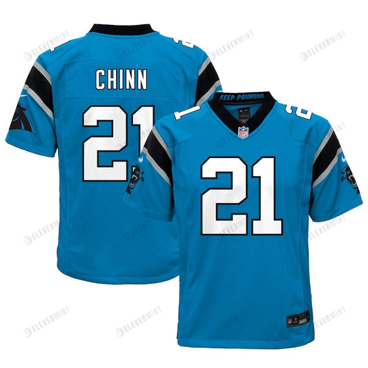 Jeremy Chinn 21 Carolina Panthers YOUTH Game Jersey - Blue