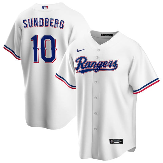 Jim Sundberg Texas Rangers Nike Home RetiredReplica Jersey - White