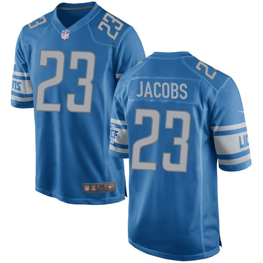 Jerry Jacobs Detroit Lions Nike Game Jersey - Blue