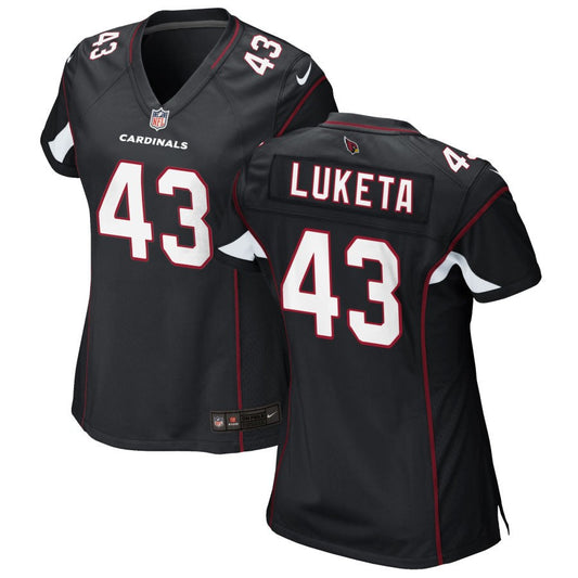 Jesse Luketa Arizona Cardinals Nike Women's Alternate Game Jersey - Black