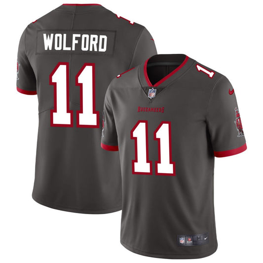 John Wolford Tampa Bay Buccaneers Nike Vapor Untouchable Elite Alternate Jersey - Pewter