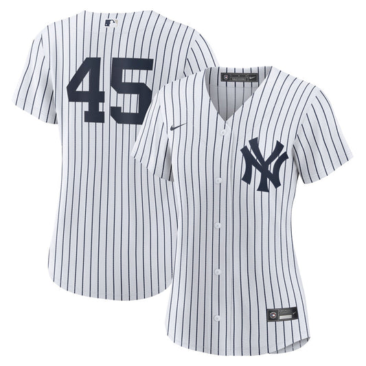 Women's New York Yankees Gerrit Cole Home Player White Jersey