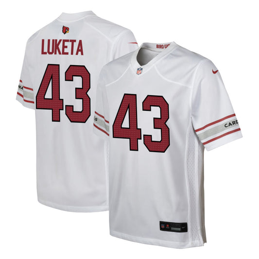 Jesse Luketa  Arizona Cardinals Nike Youth Game Jersey - White