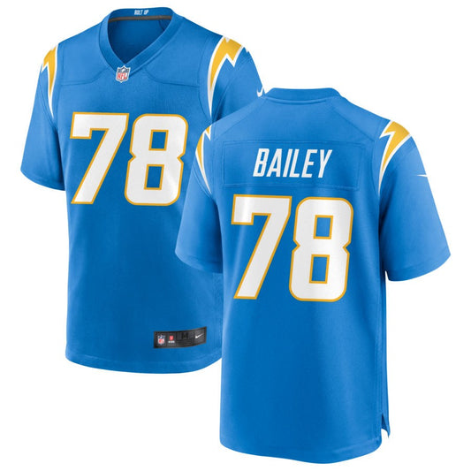 Zack Bailey Los Angeles Chargers Nike Game Jersey - Powder Blue