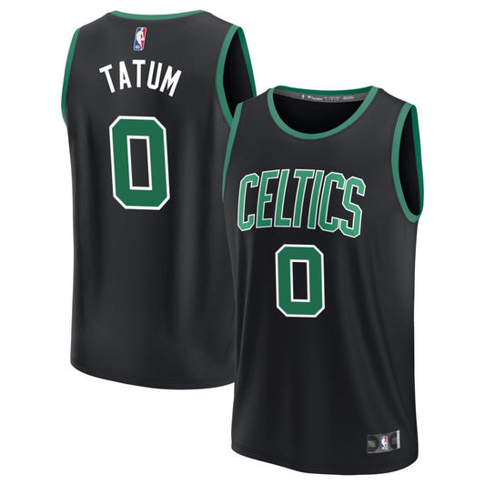 Jayson Tatum Boston Celtics Fanatics Branded Fast Break Replica Jersey - Statement Edition - Black