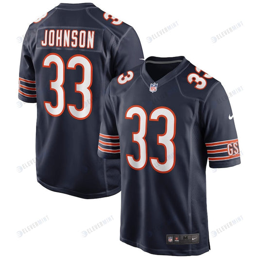 Jaylon Johnson 33 Chicago Bears Men Game Jersey - Navy