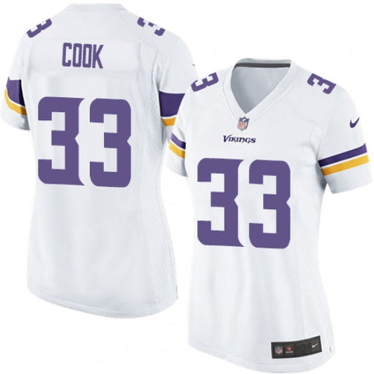 Women's Minnesota Vikings Dalvin Cook Game Vapor Jersey White