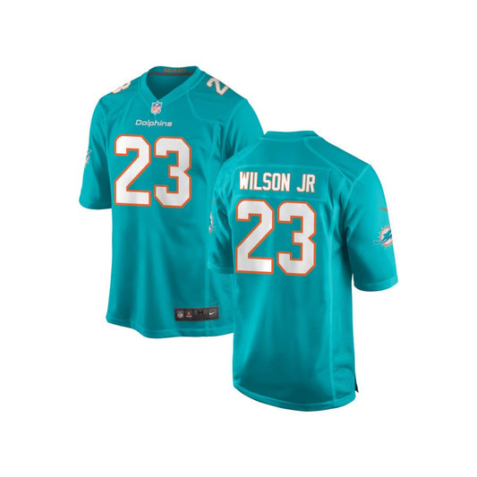 Jeff Wilson Jr Miami Dolphins Nike Youth Game Jersey - Aqua