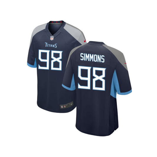 Jeffery Simmons Tennessee Titans Nike Youth Game Jersey - Navy