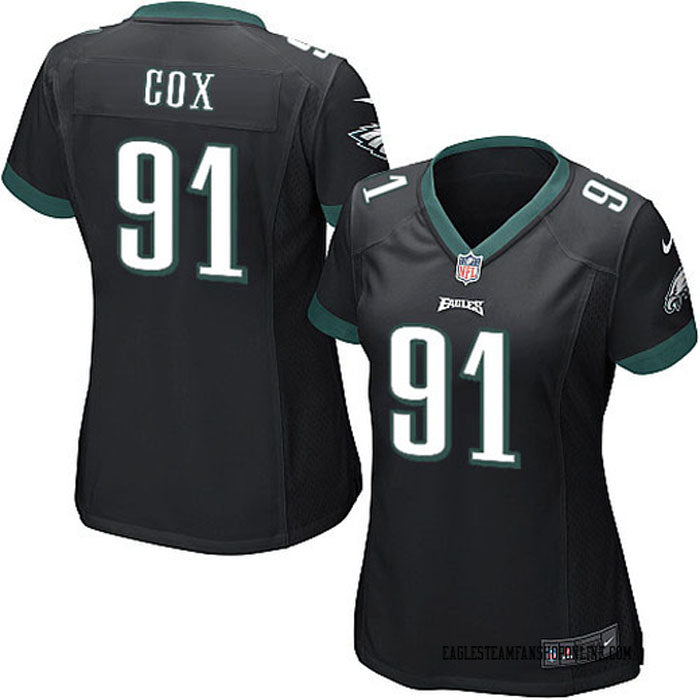 Women's Philadelphia Eagles Fletcher Cox Game Jersey - Black