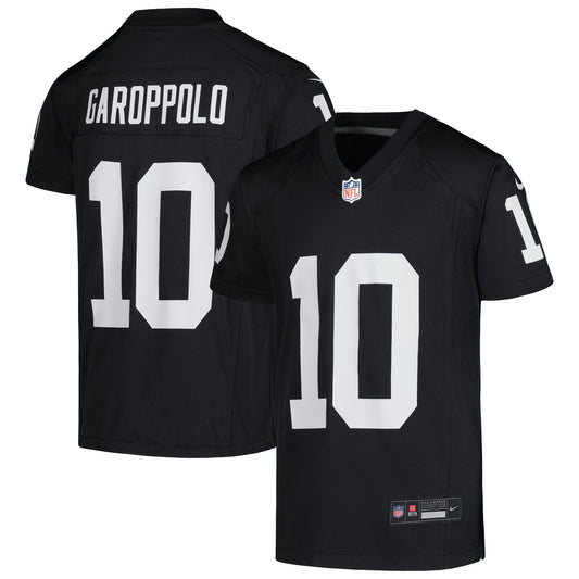 Jimmy Garoppolo Las Vegas Raiders Nike Youth Game Jersey - Black