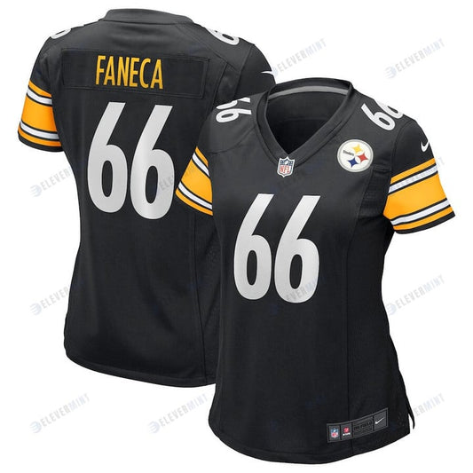 Alan Faneca 66 Pittsburgh Steelers Women's Game Jersey - Black