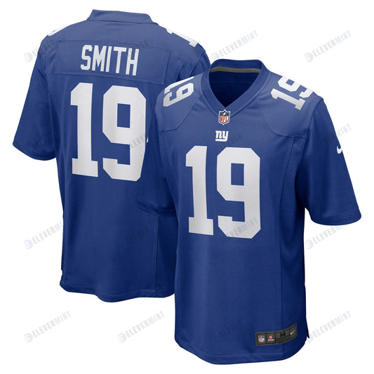 Jeff Smith 19 New York Giants Men Game Jersey - Royal