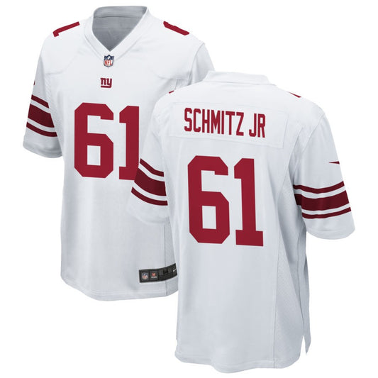 John Michael Schmitz Jr New York Giants Nike Game Jersey - White