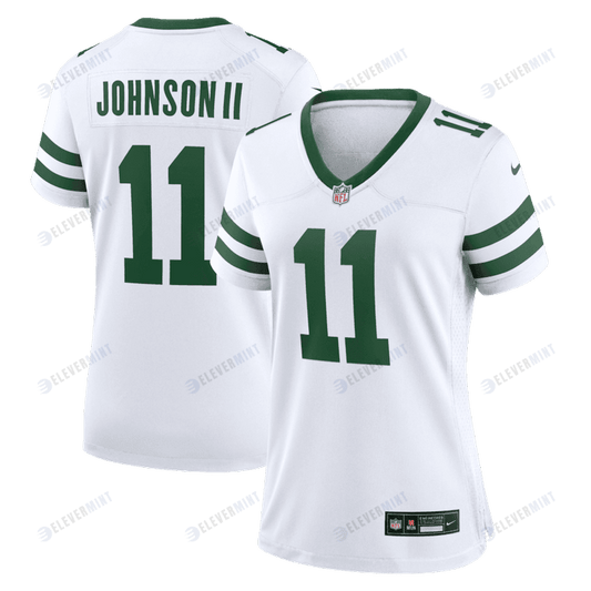 Jermaine Johnson II 11 New York Jets Women's Alternate Game Jersey - Spotlight White