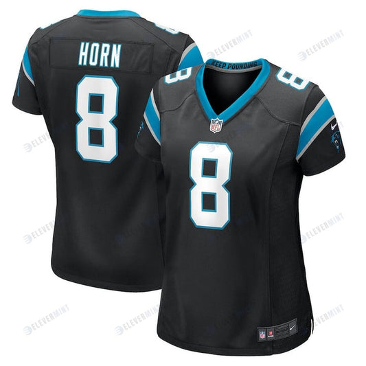 Jaycee Horn 8 Carolina Panthers Women's Alternate Game Jersey - Black