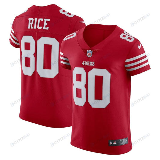 Jerry Rice 80 San Francisco 49ers Vapor Elite Retired Player Jersey - Scarlet