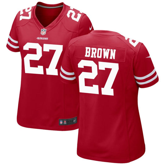 Ji'Ayir Brown San Francisco 49ers Nike Women's Game Jersey - Scarlet