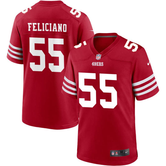 Jon Feliciano San Francisco 49ers Nike Youth Game Jersey - Scarlet