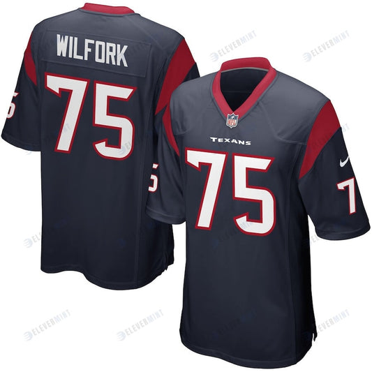 Vince Wilfork 75 Houston Texans Men's Game Jersey - Navy