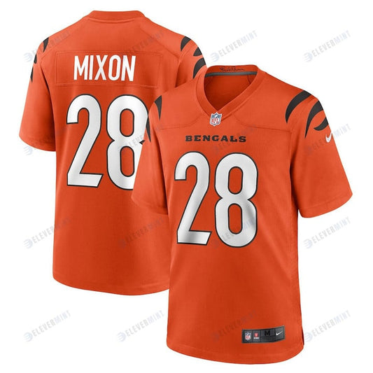 Joe Mixon 28 Cincinnati Bengals Game Jersey - Orange