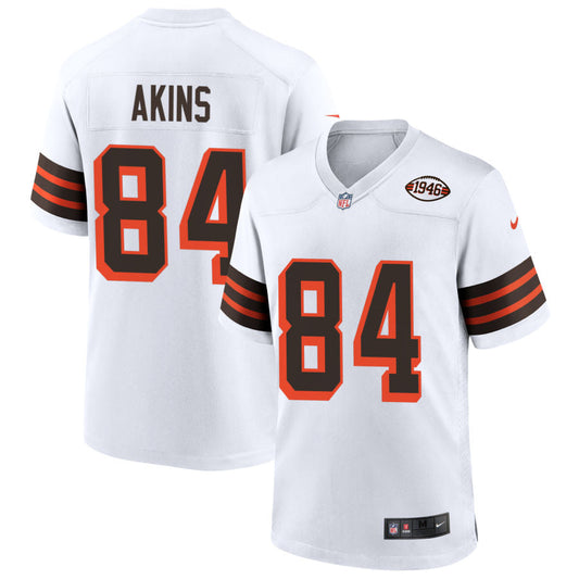 Jordan Akins Cleveland Browns Nike 1946 Collection Alternate Jersey - White