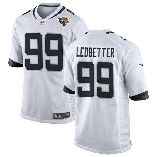 Jeremiah Ledbetter Jacksonville Jaguars Nike Game Jersey - White