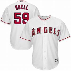 Youth Los Angeles Angels  Jo Adell Cool Base Replica Jersey White