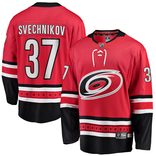 Andrei Svechnikov Carolina Hurricanes Fanatics Branded Home Premier Breakaway Player Jersey - Red