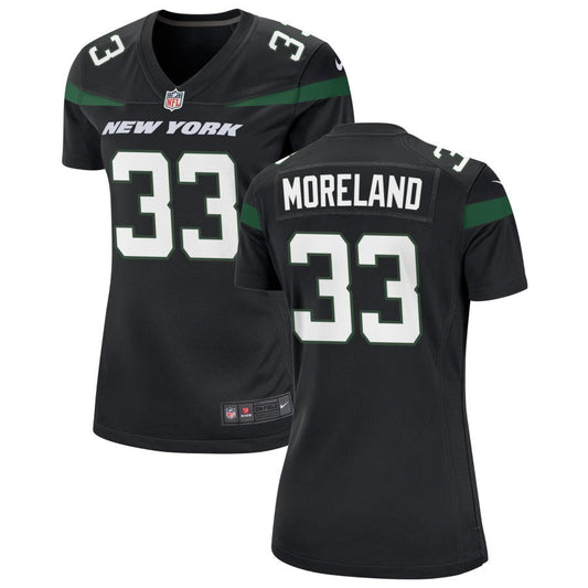 Jimmy Moreland New York Jets Nike Women's Alternate Game Jersey - Stealth Black