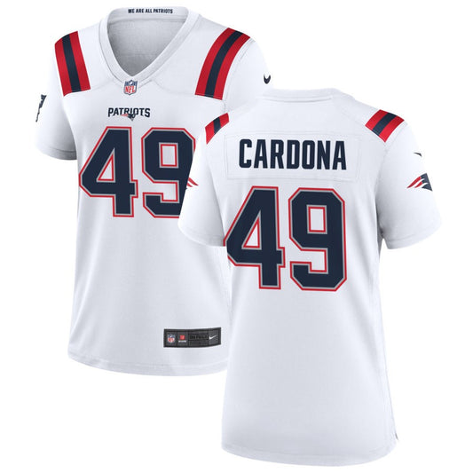 Joe Cardona Nike New England Patriots Women's Game Jersey - White