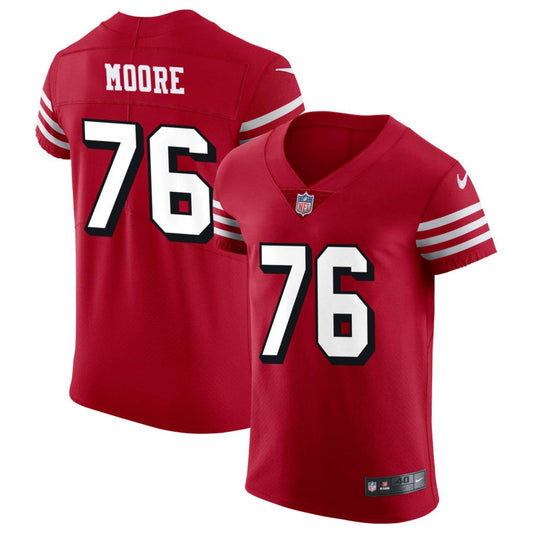 Jaylon Moore San Francisco 49ers Nike Alternate Vapor Elite Jersey - Scarlet