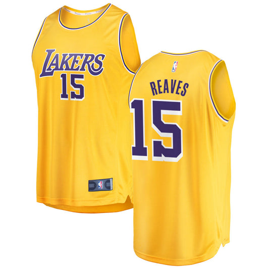 Austin Reaves Los Angeles Lakers Fanatics Branded Youth 2018/19 Fast Break Replica Jersey Gold - Icon Edition