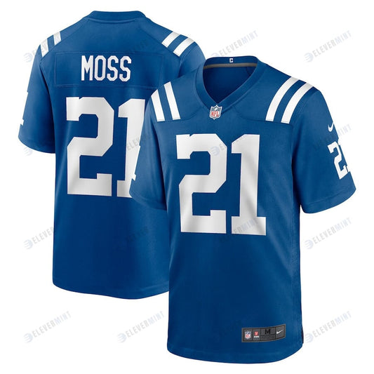 Zack Moss Indianapolis Colts Game Player Jersey - Royal