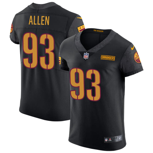 Jonathan Allen Washington Commanders Nike Vapor Untouchable Elite Alternate Jersey - Black