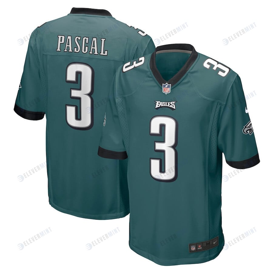 Zach Pascal 3 Philadelphia Eagles Game Jersey - Green