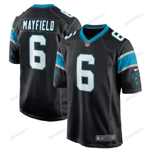 Baker Mayfield 6 Carolina Panthers YOUTH Game Jersey - Black