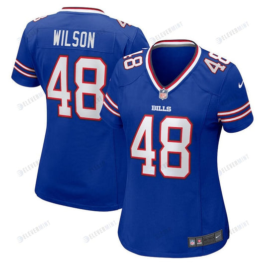 Joel Wilson 43 Buffalo Bills Women's Team Game Jersey - Royal