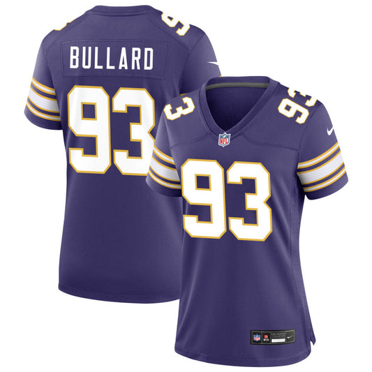 Jonathan Bullard Minnesota Vikings Nike Women's Classic Game Jersey - Purple