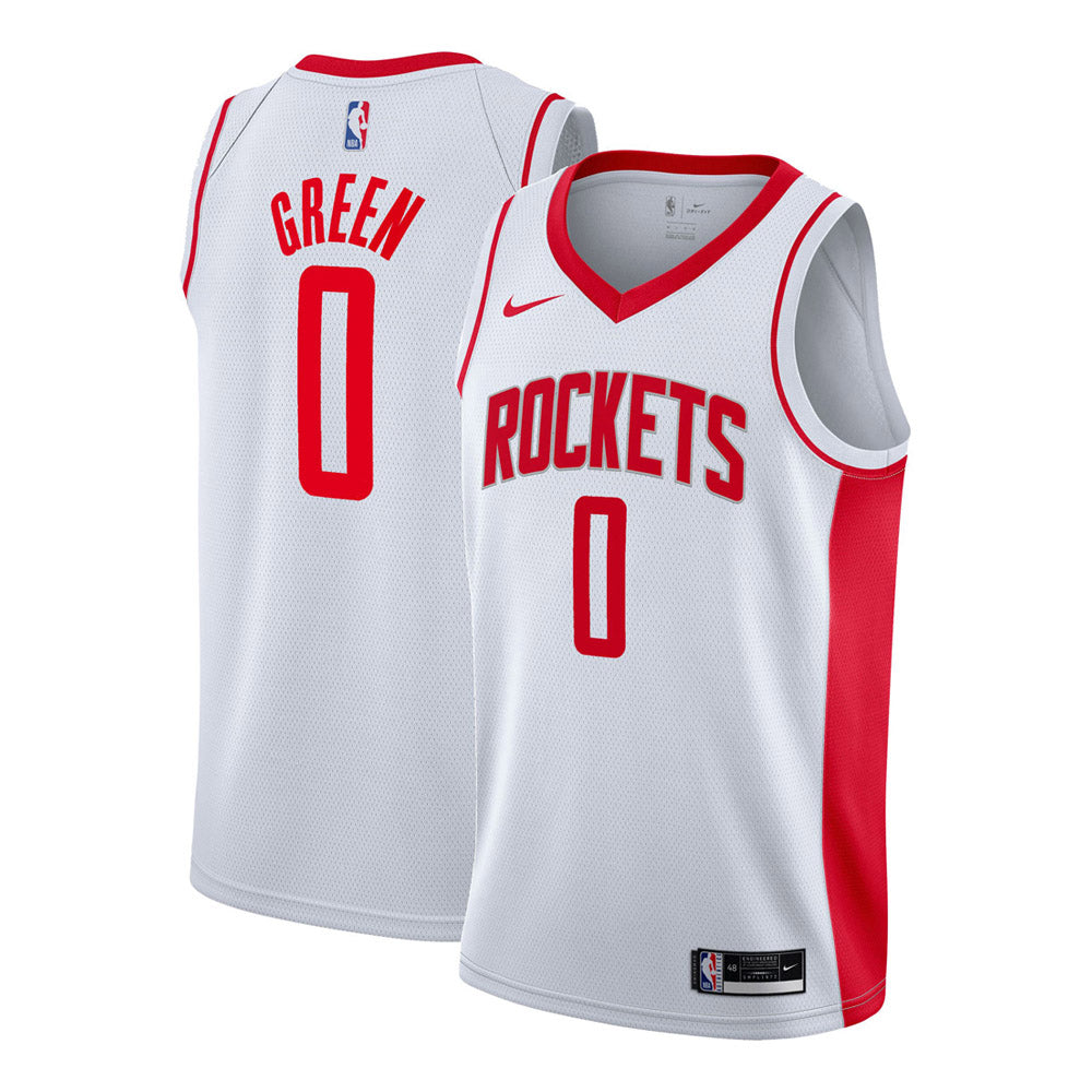 Youth Houston Rockets Jalen Green Association Jersey - White