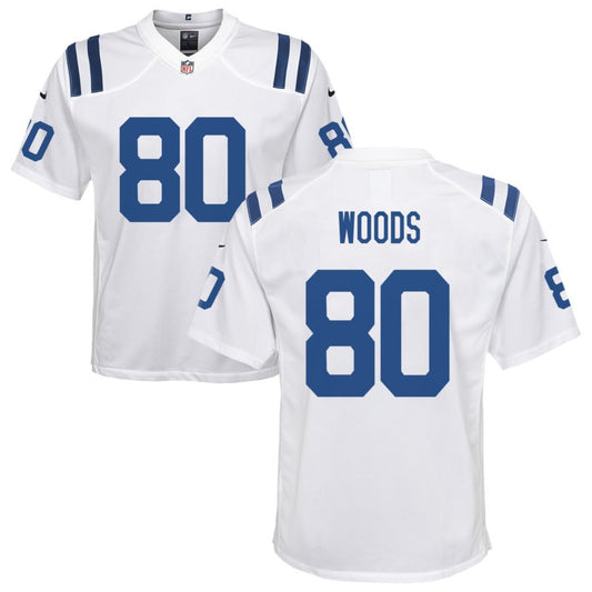 Jelani Woods Nike Indianapolis Colts Youth Game Jersey - White