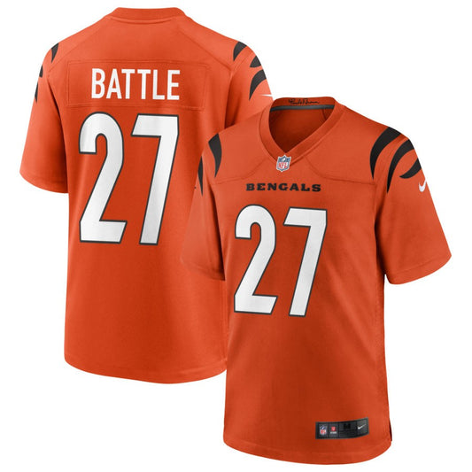 Jordan Battle Cincinnati Bengals Nike Alternate Game Jersey - Orange