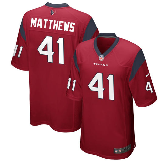 Jesse Matthews Houston Texans Nike Alternate Game Jersey - Red