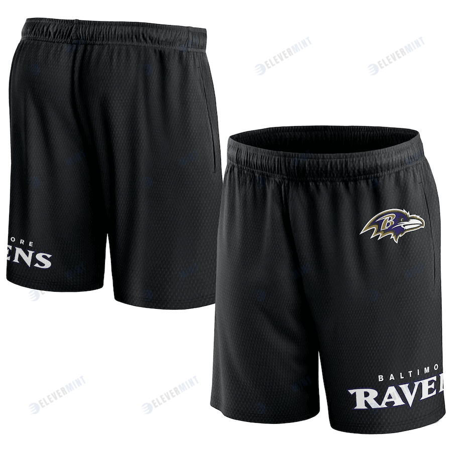 Baltimore Ravens Team Black Clincher Shorts - Men