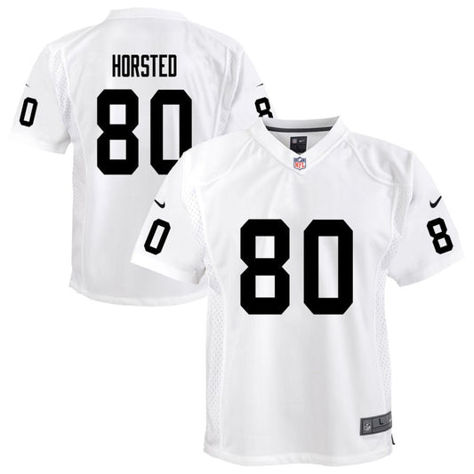 Jesper Horsted Las Vegas Raiders Nike Youth Team Game Jersey - White