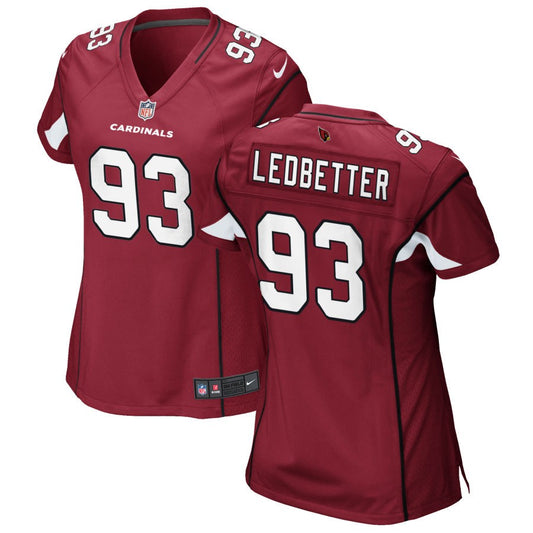 Jonathan Ledbetter Arizona Cardinals Nike Women's Game Jersey - Cardinal