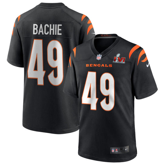 Joe Bachie Cincinnati Bengals Nike Super Bowl LVI Game Jersey - Black