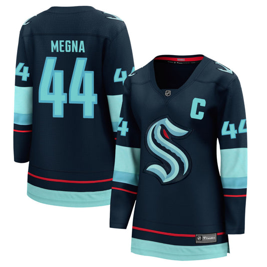 Jaycob Megna Seattle Kraken Fanatics Branded Women's Home Breakaway Jersey - Navy