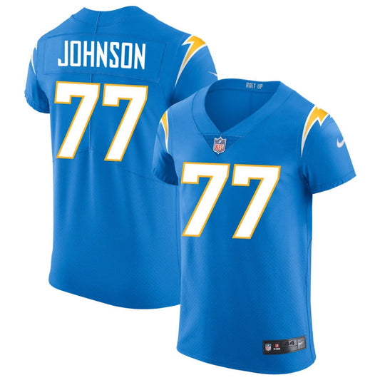 Zion Johnson Los Angeles Chargers Nike Vapor Elite Jersey - Powder Blue